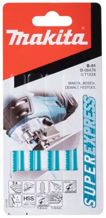 Produktfoto 1 von Makita HSS Metall Stichsägeblatt / 2.6 TPI 75 mm 1