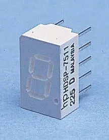 Produktfoto 1 von Broadcom LED-Anzeige 7 Segmente 1 Zeichen Anode, Rot 626nm 5.4mcd Zeichenbreite 4.2 mm Rechts Zeichenhöhe 7.6 mm