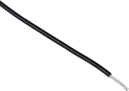 Produktfoto 1 von RS PRO Schaltdraht 100 m Schwarz Ø 1.55 mm 16 Litzen Polyvinylchlorid