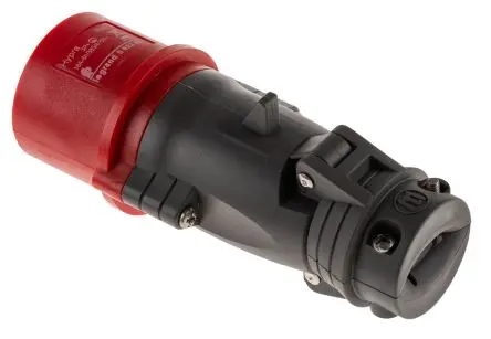 Produktfoto 1 von Legrand HYPRA Leistungssteckverbinder Rot 3P+PE, 415V, Kabel Gerade IP44 16A
