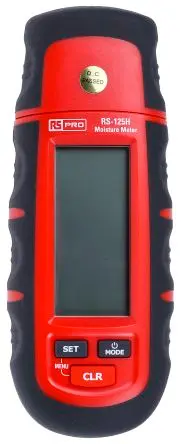 Produktfoto 1 von RS PRO Feuchtemessgerät, ±2 % LCD, Batterie