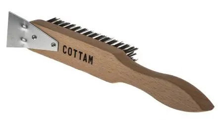 Produktfoto 1 von Cottam Stahl Drahtbürste für Rostentferner, Technik, Allgemeine Reinigung, 4-reihig, Borstenlänge 37 mm