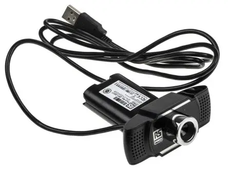 Produktfoto 1 von RS PRO Webcam, 1080 x 720 pixel, 30 fps, 0.8 MP, USB 2.0 Integriertes Mikrofon