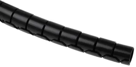 Produktfoto 1 von RS PRO Spiral-Kabelumwicklung / 15 mm Nylon Schwarz, für Kabel-Ø 15 mm bis 16 mm, Länge 5 m