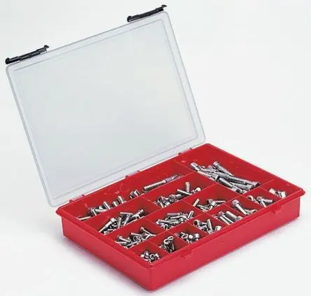 Produktfoto 1 von RS PRO Edelstahl Innensechskant Schrauben Sortiment Innensechskant x 25 mm x 6 mm, 431 Stück