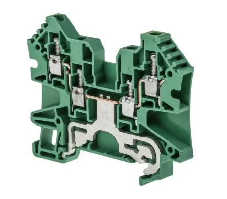 Produktfoto 1 von Allen Bradley 1492 Kunststoff Schraubanschlussklemme 10A Gelb, Grün 3-polig Schraubkäfig 12AWG, 22 AWG