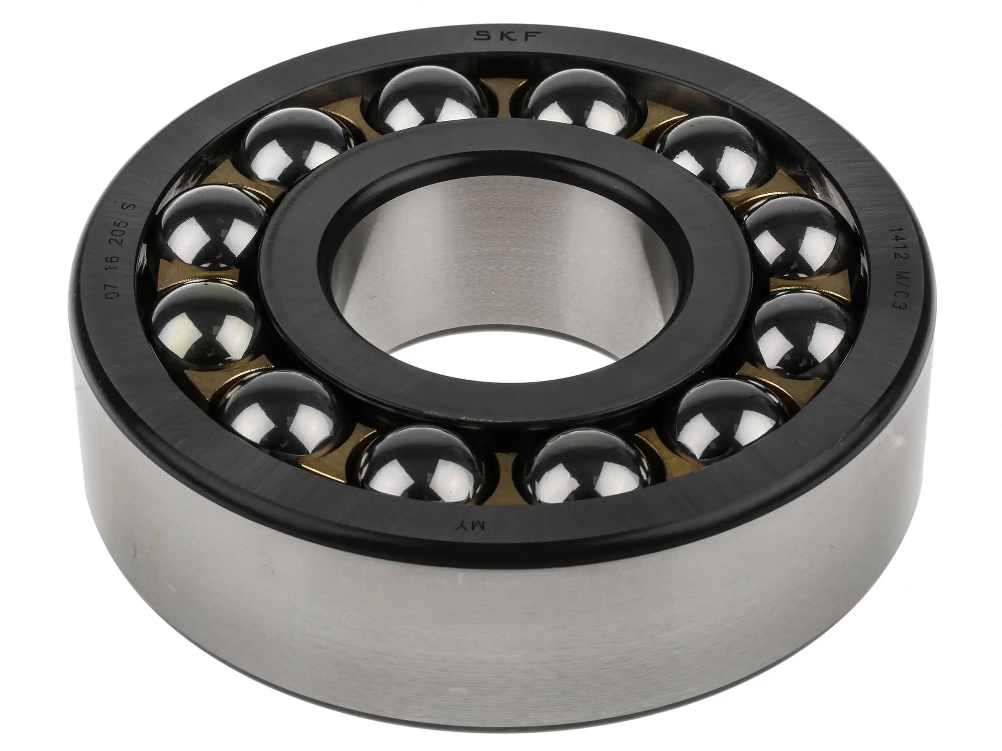 Produktfoto 1 von SKF 2-reihig Kugellager Geriffelt, Innen-Ø 60 mm / Außen-Ø 150 mm Außen-ø , Breite 42 mm