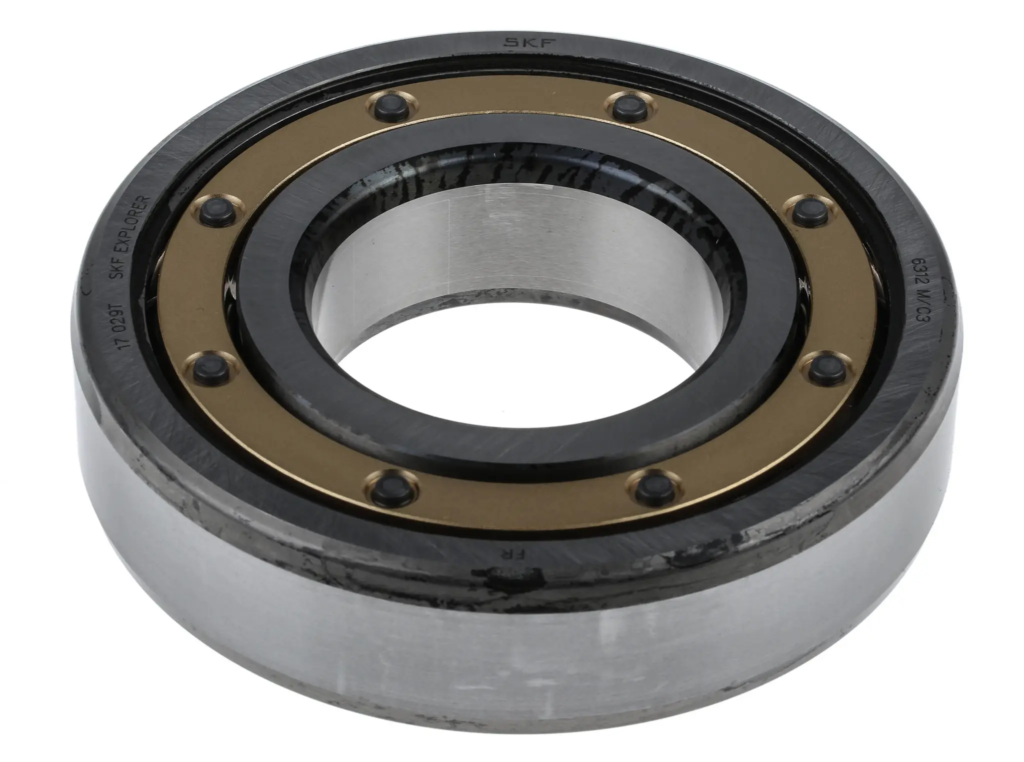 Produktfoto 1 von SKF 1-reihig Kugellager Geriffelt, Innen-Ø 60 mm / Außen-Ø 130 mm Außen-ø , Breite 31 mm
