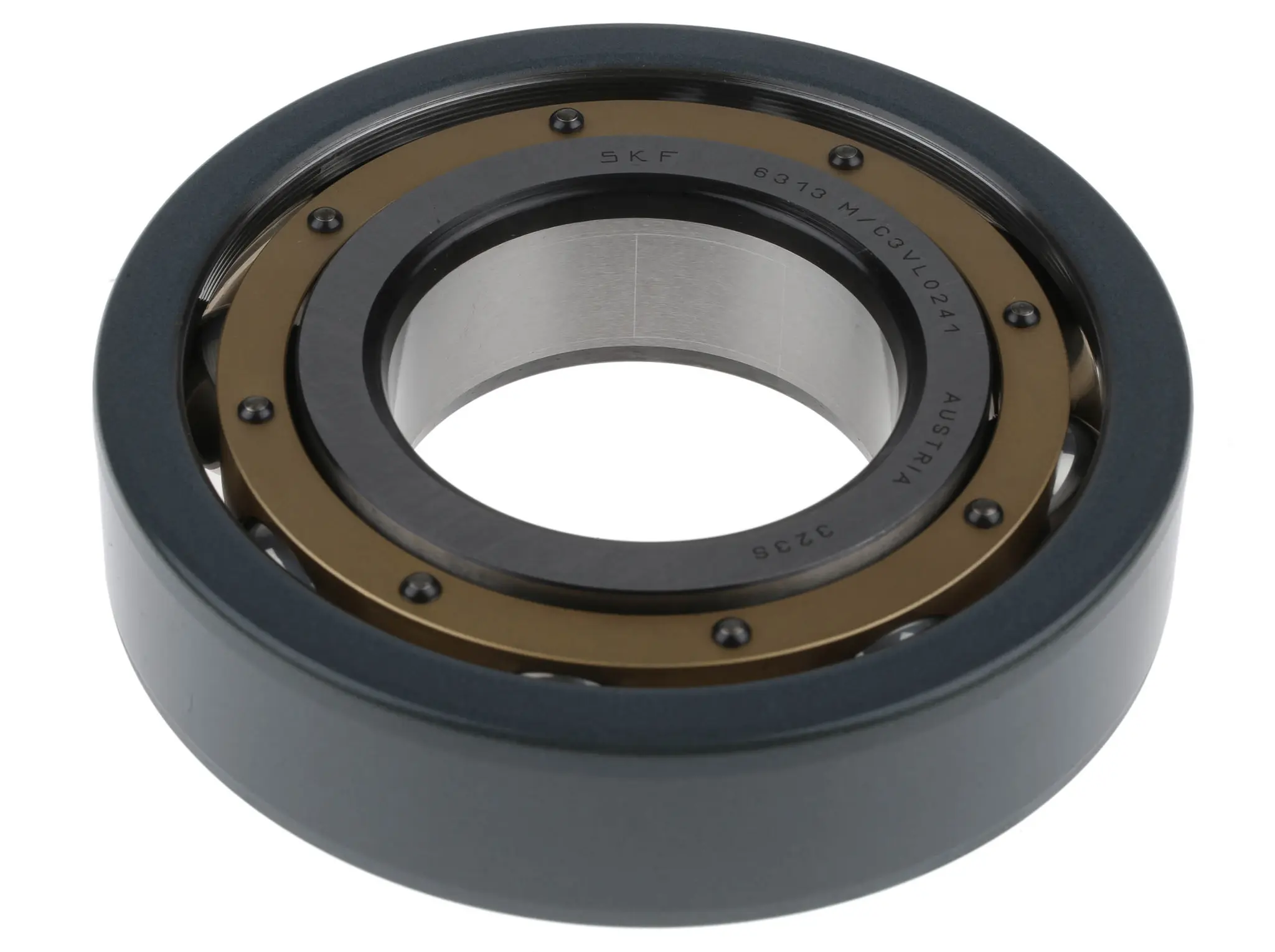 Produktfoto 1 von SKF 1-reihig Kugellager Geriffelt, Innen-Ø 65 mm / Außen-Ø 140 mm Außen-ø , Breite 33 mm
