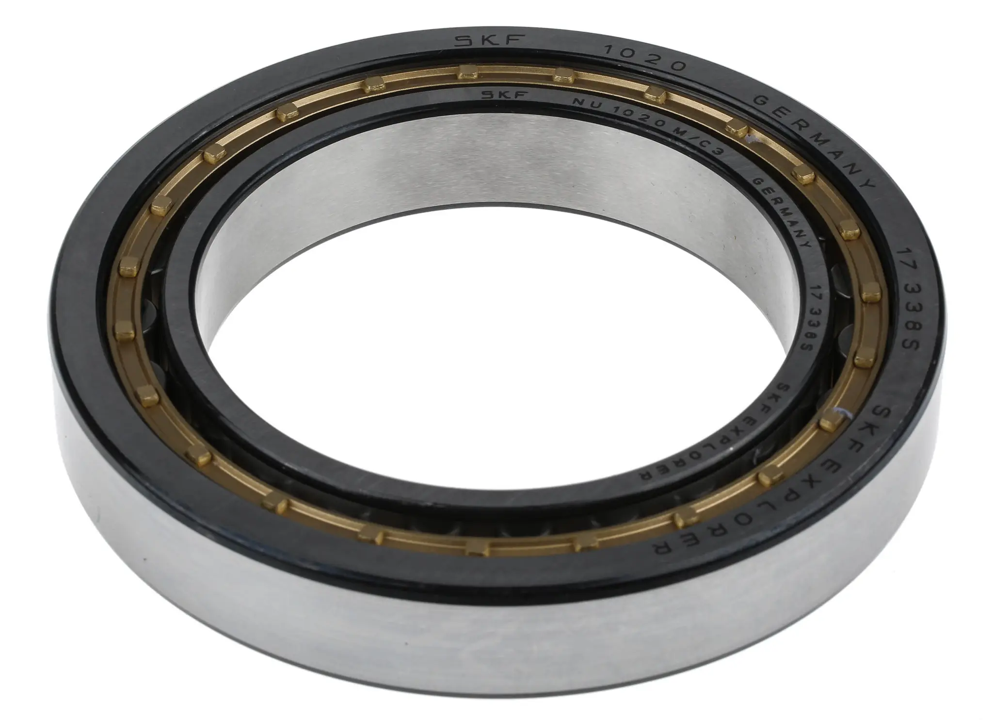 Produktfoto 1 von SKF Rollenlager Zylindrisch 1-reihig Stahl 100 kN C3 NU / Außen-Ø 150 mm Außen-ø  114 kN 5000rpm, Innen-Ø 100 mm, Breite