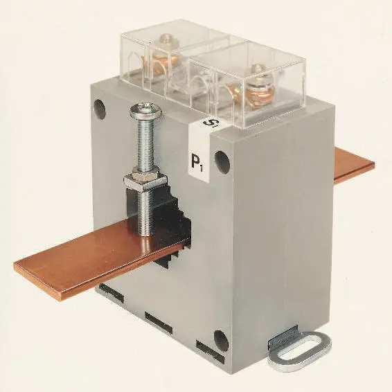 HOBUT CT174 Stromwandler, Aufbaumontage, Sockelmontage, 500:5 500A, Leitermaß 40mm, 70mm x 55mm x 95mm