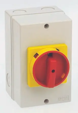 Produktfoto 1 von Allen Bradley 194E Trennschalter 6-polig Panel 63A 22 kW Gelb, Rot, Grau, Schwarz IP66 3-phasig