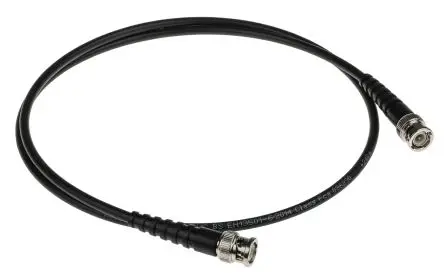 Produktfoto 1 von RS PRO BNC RG58 Koaxialkabel, Abgeschlossen, 50 Ω, 1 m, Schwarz