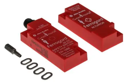 Produktfoto 1 von Guardmaster 440N Magnetisch Micro-QD, 4-polig Berührungsloser Sicherheitsschalter 24V dc aus Kunststoff, 2 Öffner,