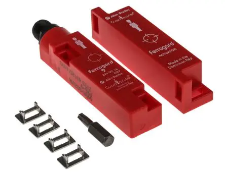 Produktfoto 1 von Guardmaster 440N Magnetisch Micro-QD, 4-polig Berührungsloser Sicherheitsschalter 24V dc aus Kunststoff, Öffner,