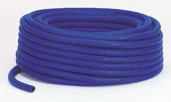Produktfoto 1 von RS PRO Schlauch, Ø 12mm 17mm Blau PVC Übertragung 11 bar für Druckluft x 30m