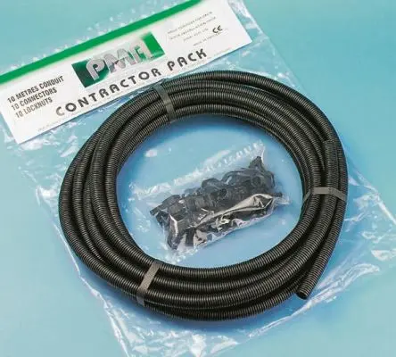 Produktfoto 1 von PMA PECO Kabelrohr Kunststoff, Ø 25 mm nom., Grau x 10 m IP66