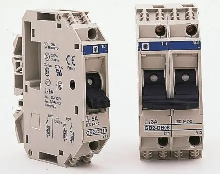 Produktfoto 1 von Schneider Electric TeSyS GB2 Thermischer Schutzschalter, 1-polig, TeSys DIN-Hutschiene, 8A, / 1.5 kA, Thermomagnetisch