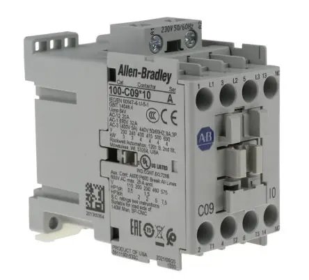 Produktfoto 1 von Allen Bradley 100C Schütz 230V ac-Spule, 3-polig, 690V ac / 9 A 230V ac 4 kW 3 Schließer Motorsteuerung, Umkehrend