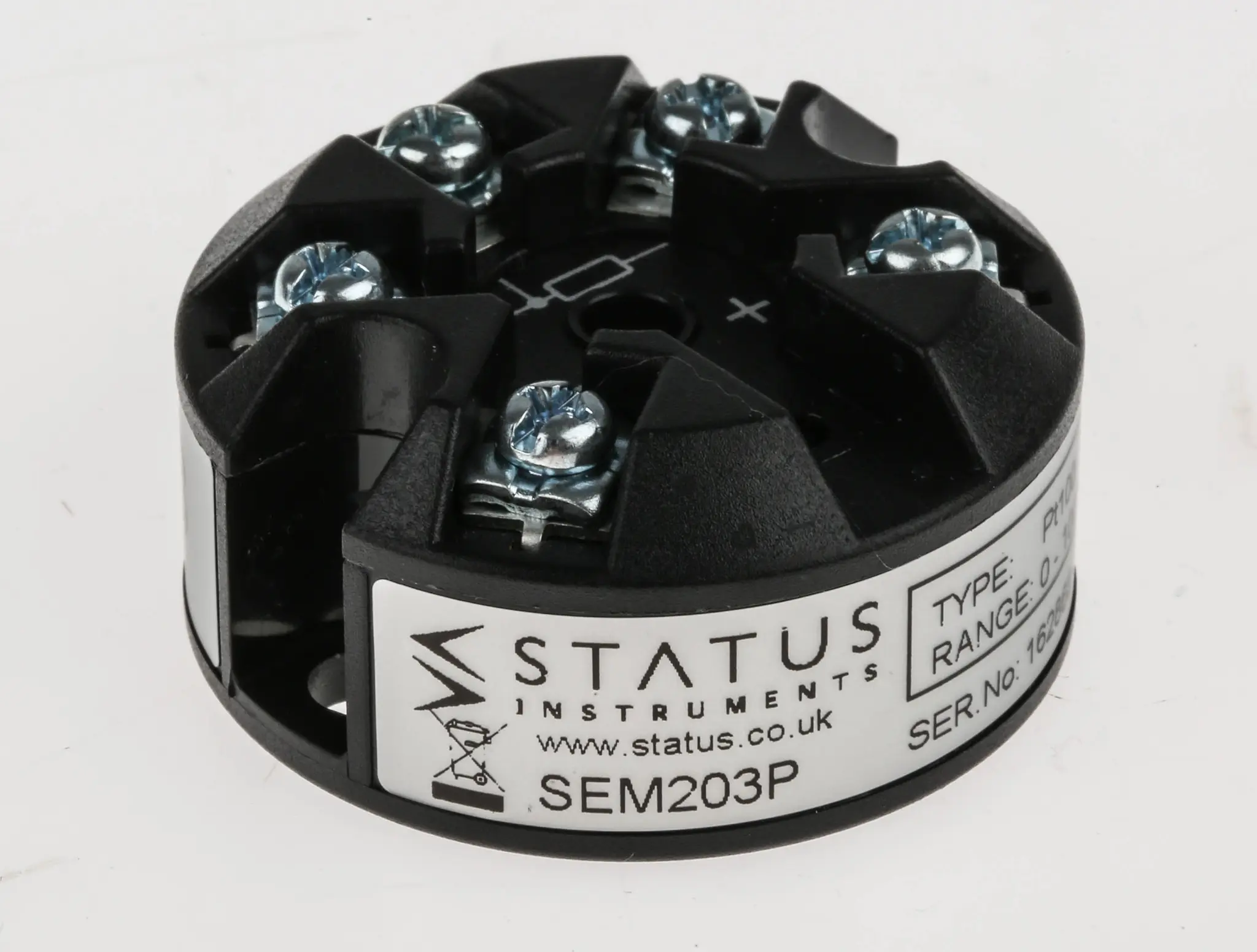 Produktfoto 1 von RS PRO Temperatur-Messumformer Ø 43 mm 10 bis 30 V DC für Pt100