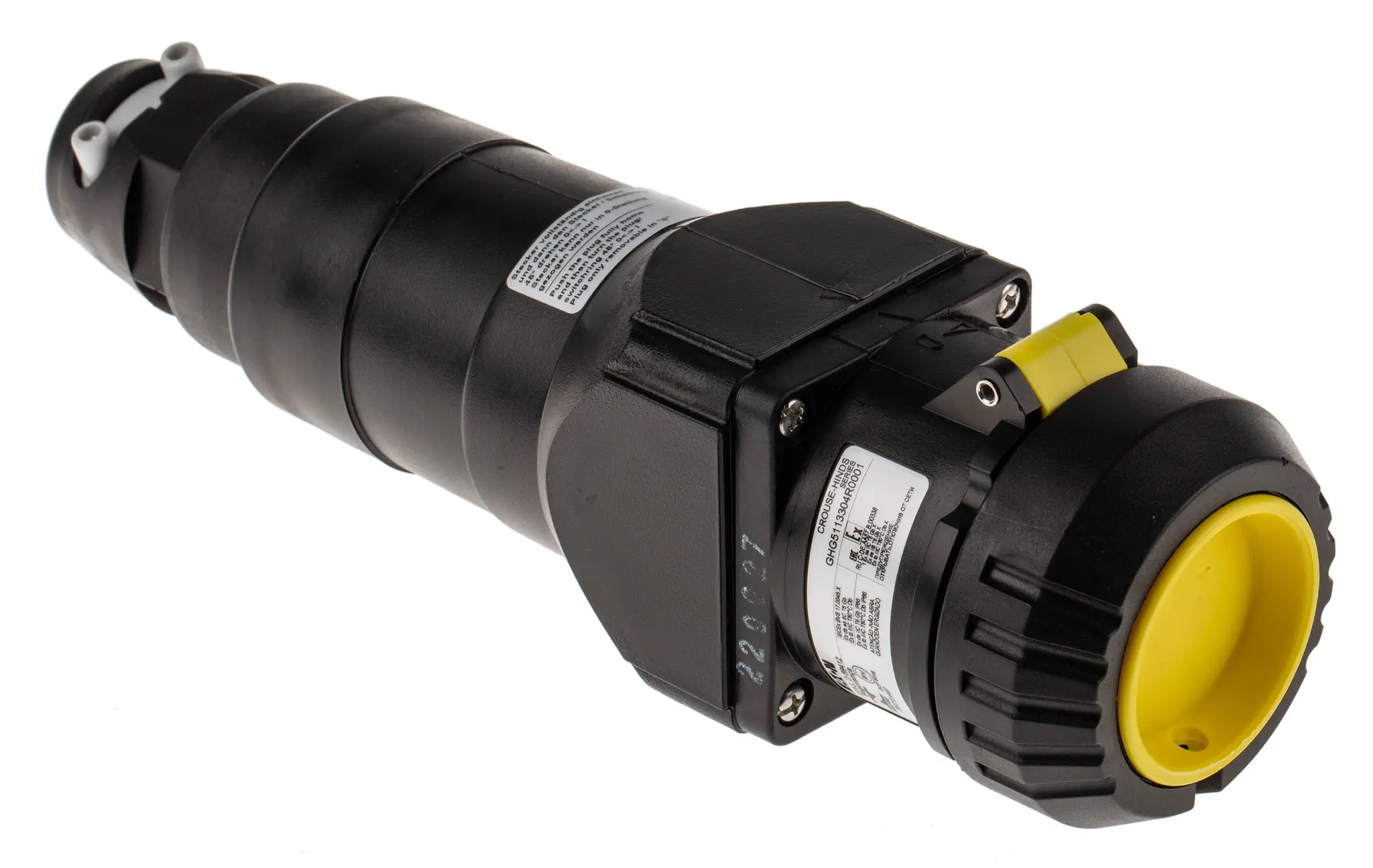 Produktfoto 1 von Eaton Netzstecker Schwarz, 130V / 16A, Kabel IP66