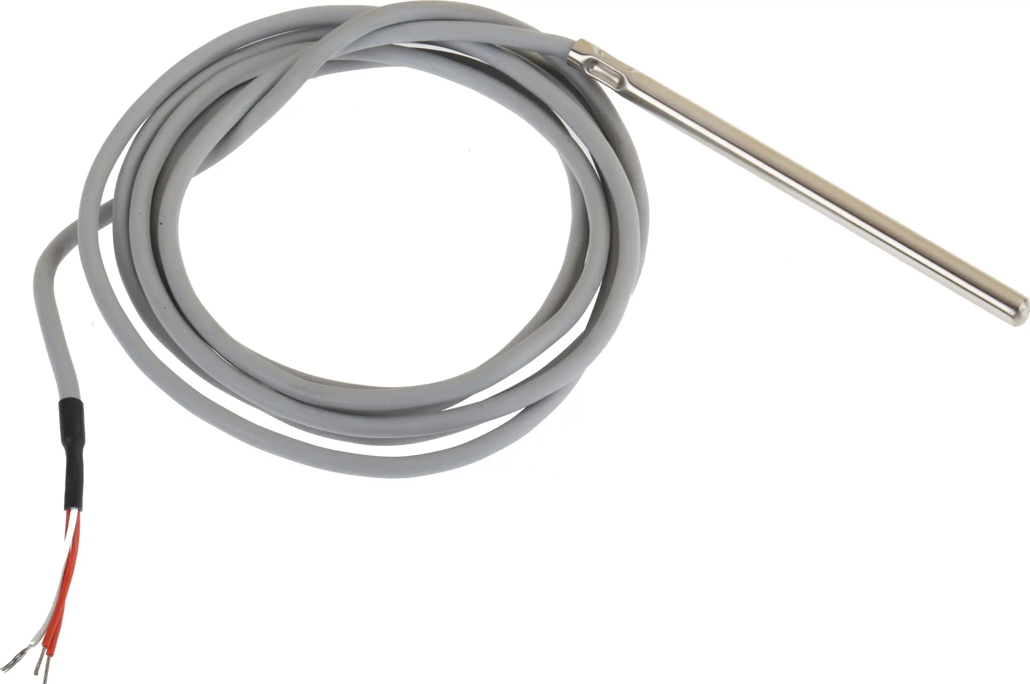 Produktfoto 1 von RS PRO PT100 Sensorelement Widerstandsthermometer Inox 304L Ø 6mm x 100mm, -50°C → +200°C, 2m Leitung