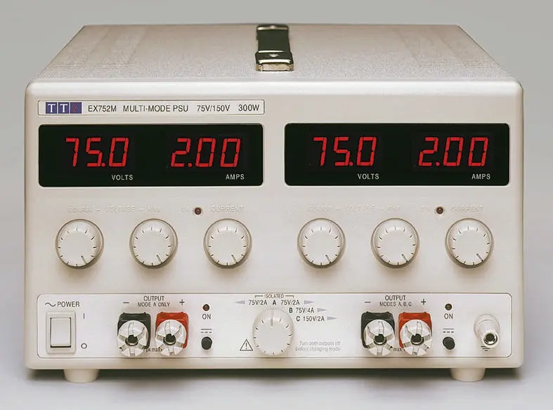 Produktfoto 1 von Aim-TTi EX752M, Labornetzgerät 300W, 0 → 75V / 2 A, 4 A