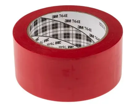 Produktfoto 1 von 3M Scotch 764 Vinyl Markierungsband Rot Typ Markierungsband, Stärke 0.13 mm, 50mm x 33 m