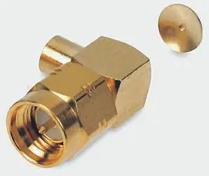 Produktfoto 1 von Radiall SMA-COM Stecker Koaxialsteckverbinder SMA-Steckverbinder, Kabel, für RG402-Kabel, 50 Ω Lot, Standard, gewinkelt