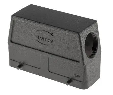 Produktfoto 1 von HARTING Han B Kappe für robusten Stromversorgungsstecker 2 Hebel 2, Anschlusshaube 24B Steckverbinderkappe, IP67, IP66,