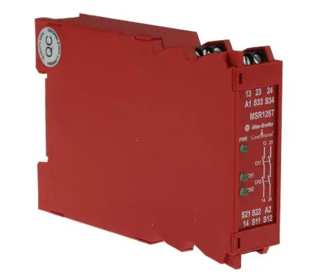 Produktfoto 1 von Allen Bradley 440R/MSR126T Sicherheitsrelais 230V ac, 2 Sicherheitskontakte, Automatisch und manuell RoHS SIL IEC 61508