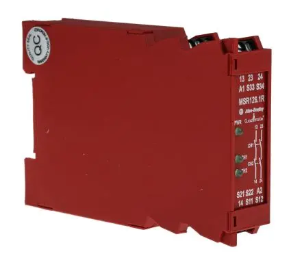 Produktfoto 1 von Allen Bradley 440R / MSR126.1R Sicherheitsrelais 230V ac, 2 Sicherheitskontakte, Überwacht RoHS SIL IEC 61508