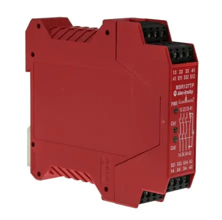 Produktfoto 1 von Allen Bradley Sicherheitsrelais 115V ac, 3 Sicherheitskontakte, 1 Hilfsschalter, Automatisch und manuell RoHS SIL IEC