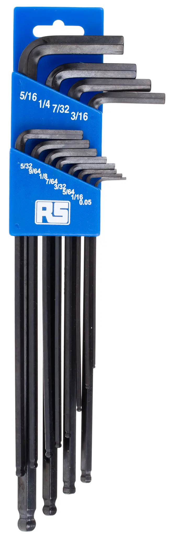Produktfoto 1 von RS PRO zöllig  Innensechskant-Schlüssel, Satz 12-teilig 0.05 → 7/32" L-Form lang