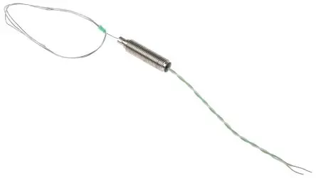 Produktfoto 1 von RS PRO Edelstahl Mineralisoliertes Thermoelement Typ K, Ø 0.5 mm x 500 mm → 750 °C