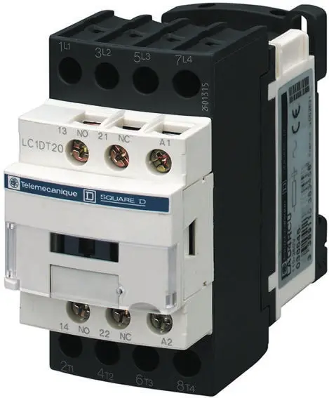 Produktfoto 1 von Schneider Electric LC1D Schütz 48 V dc-Spule, 4-polig, 690V ac/dc / 9 A 24 V 2 Schließer/2 Öffner Widerstandsbelastung