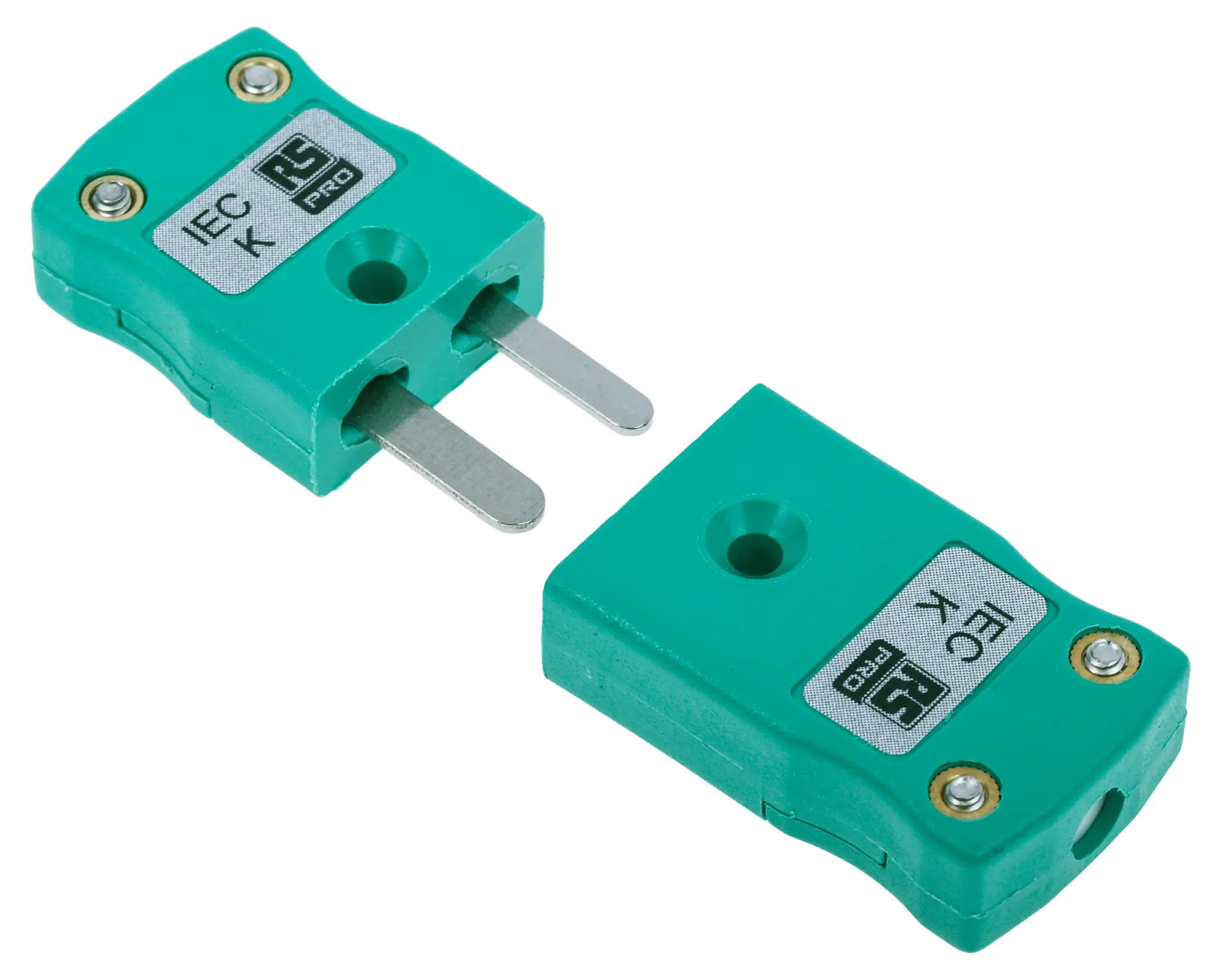 Produktfoto 1 von RS PRO Miniatur Thermoelement-Steckverbinder Stecker und Buchse für Thermoelement Typ K
