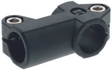 Produktfoto 1 von Rose+Krieger RK Light Tubular System Verbindungskomponente, Winkelklemme, Rundrohr, Vierkantrohr, M6 18 mm passend für