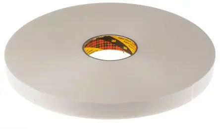 Produktfoto 1 von 3M SCOTCH 9546 Polyethylen Schaumstoff Klebeband doppelseitig, Weiß, Stärke 1.15 mm, 25mm x 66 m, 7.2N/cm