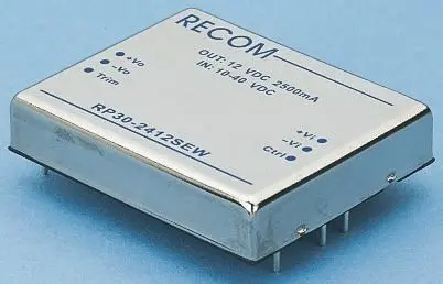 Recom RP30-EW DC/DC Konverter, 3.3V dc OUT 6 A Durchsteckmontage 24V dc 1.6 kV dc 30 W -40 °C 85 °C