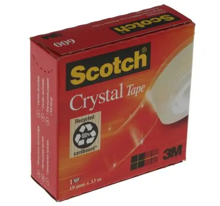Produktfoto 1 von 3M Büroband Klar, 19mm x 33 m, 600, Scotch Crystal