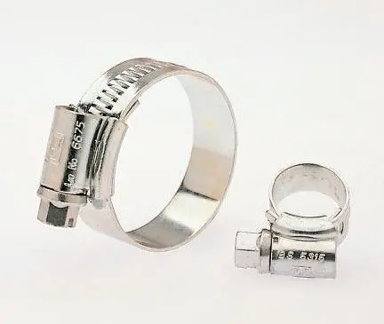 Produktfoto 1 von HI-GRIP Edelstahl Schlauchschelle Schneckengewinde, mit Schlitzsechskantschraube 200 mm