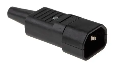 Produktfoto 1 von Schurter 4732 IEC-Steckverbinder C14 250V, Gerade Stecker, Kabel 10A