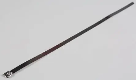 Produktfoto 1 von RS PRO Edelstahl 316 Kabelbinder Kugelverschluss Metallisch 7.9mm x 520 mm