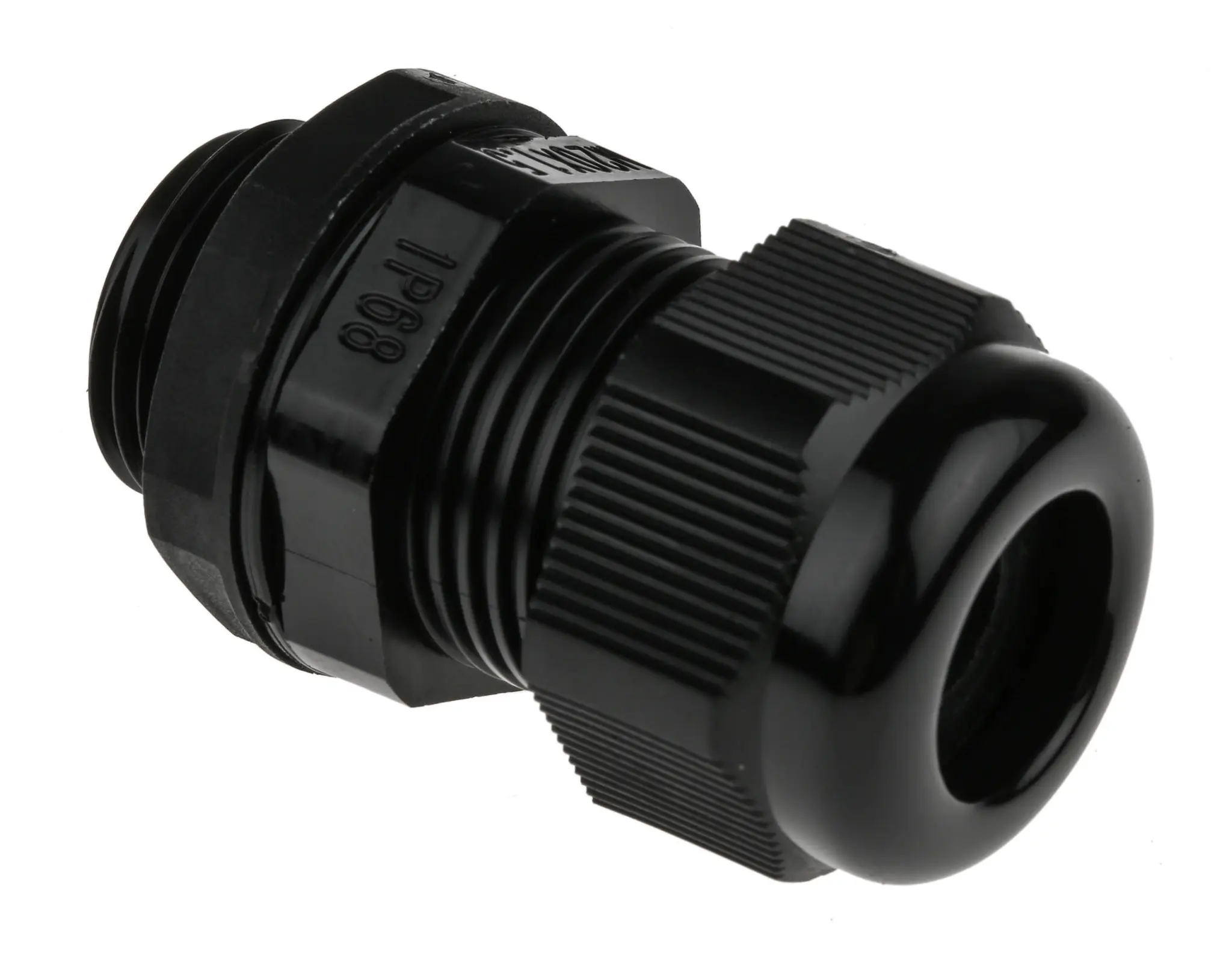 Produktfoto 1 von RS PRO Kabelverschraubung, M20 Nylon Schwarz 4 mm/ 9 mm, IP68