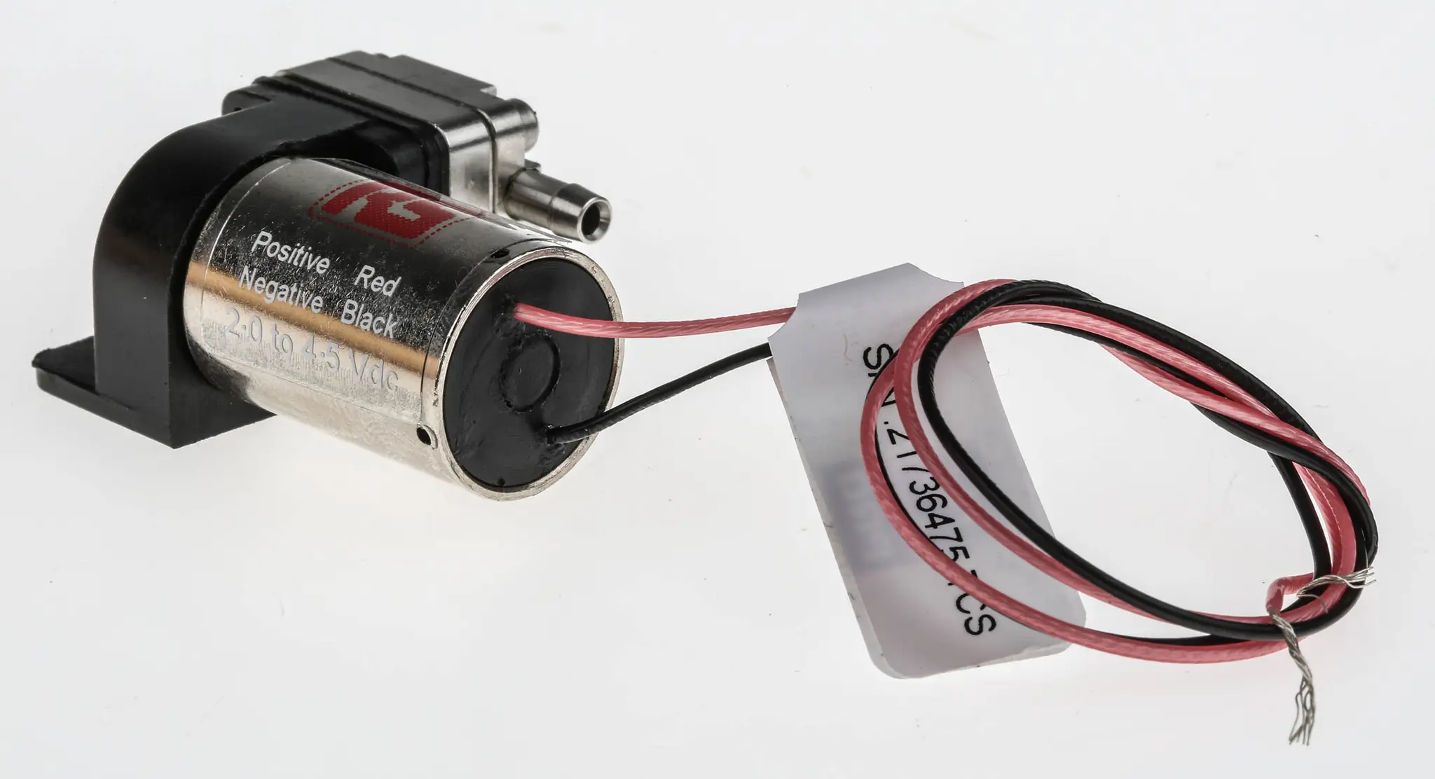 RS PRO Membran Hydropumpen, 2 → 4,5V, Elektrisch, bis 0.4l/min, max. -500/800 mBar 3,6-mm-Schlauchverschraubung,