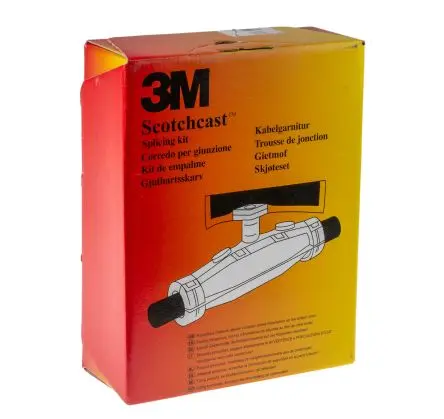 3M Scotchcast Kabelanschluss Set Gerade Scheuerschwamm, Einrastbarer 5-Kern-Abstandhalter, Vorgeschnittene
