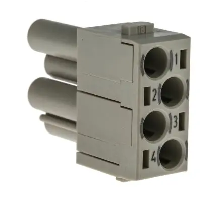 Produktfoto 1 von HARTING HAN Modular Modul für robusten Stromversorgungsstecker Buchse, 4-polig 40A, Kabel, Steckverbindermodul für