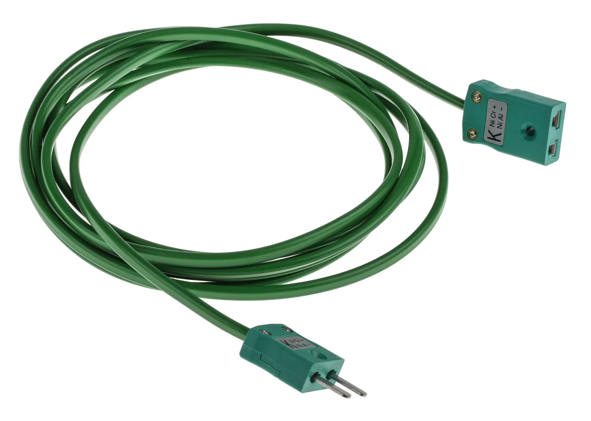 Produktfoto 1 von RS PRO Ungeschirmt 7/0,2mm PVC-isoliert Thermoelement-Verlängerungskabel für Thermoelement Typ K, L. 2m, max. +105°C