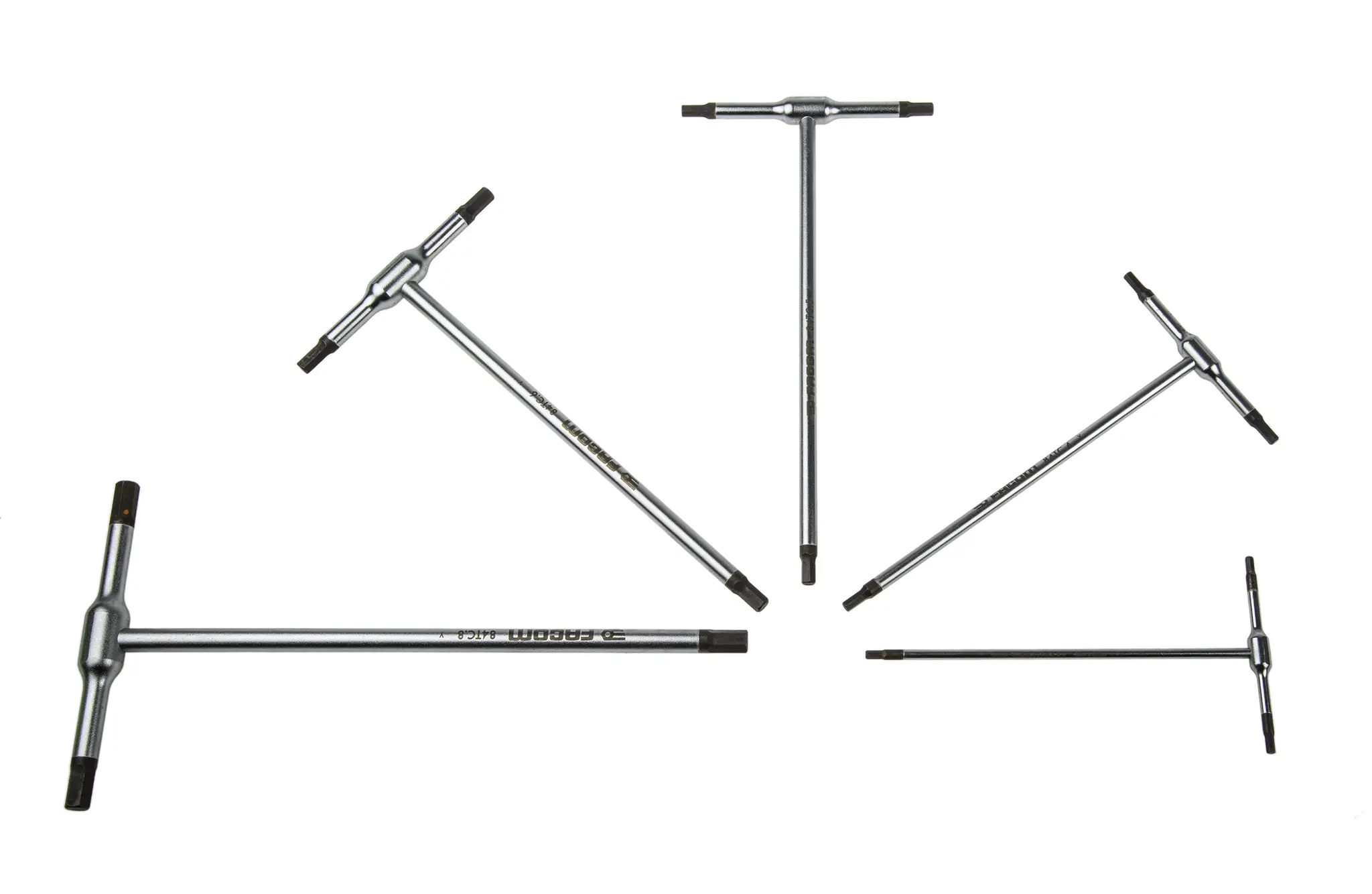 Produktfoto 1 von Facom metrisch  Innensechskant-Schlüssel, 5-er Satz 3 - 4 - 5 - 6 - 8mm T-Griff lang